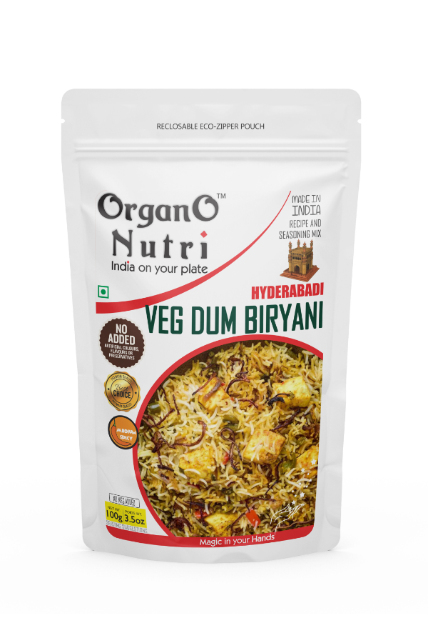 OrganoNutri Recipe Masala (Hyderabadi Veg Dum Biryani | 100g)